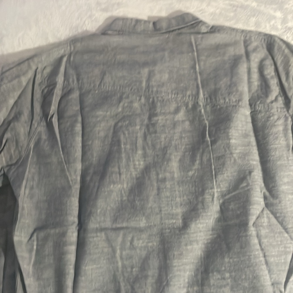 Volcom Chambray Button Down Medium Grey Size Xl - image 6